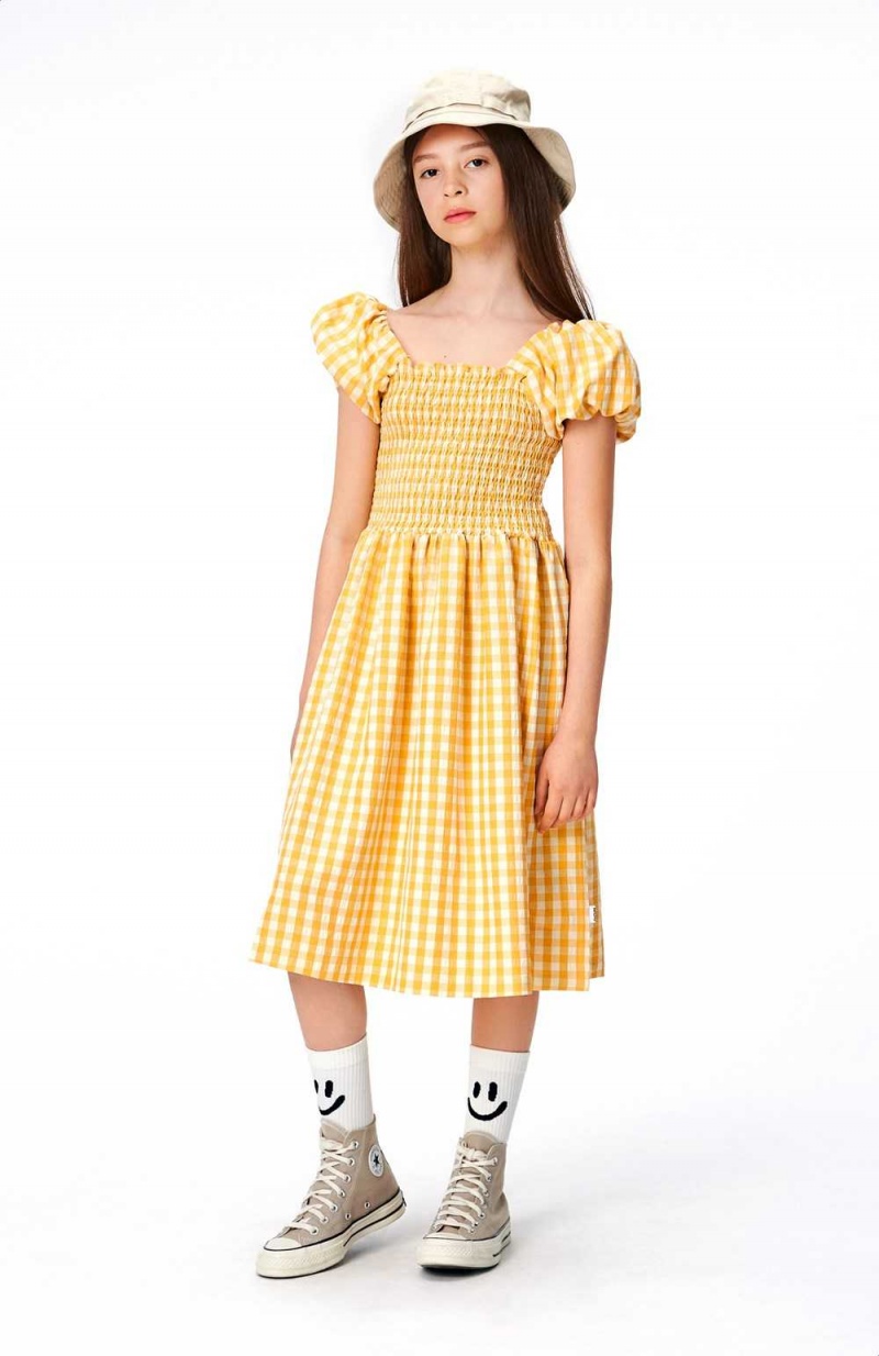 Honey Check Girls' Molo Cherisla Dresses | KSA000248