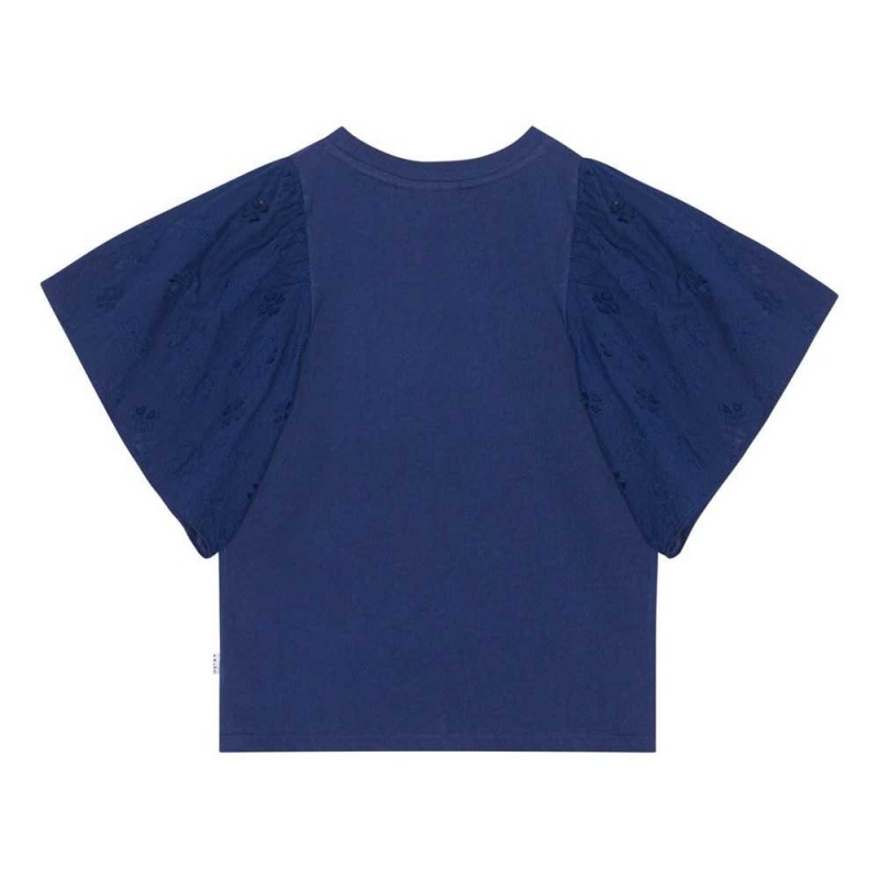 Ink Blue Girls' Molo Ritza T Shirts Tops | KSA000578