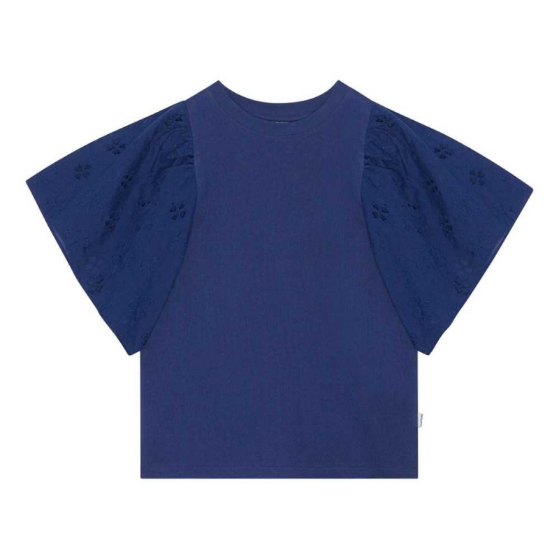 Ink Blue Girls\' Molo Ritza T Shirts Tops | KSA000578