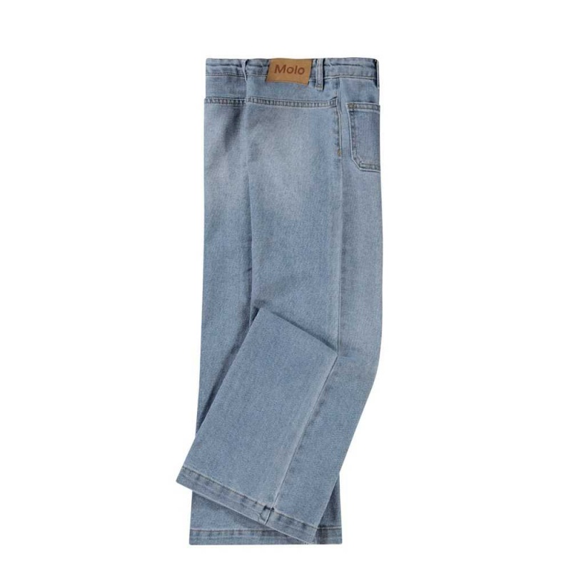 Light Blue Denim Girls' Molo Adina Pants & Jeans | KSA000346