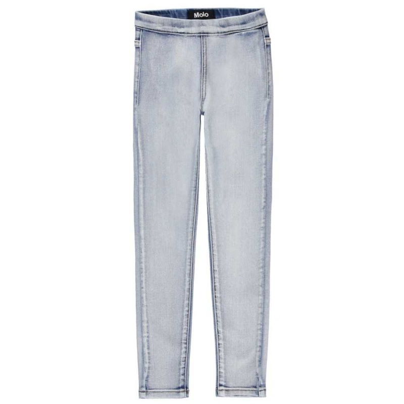 Light Washed Blue Girls\' Molo April Pants & Jeans | KSA000377