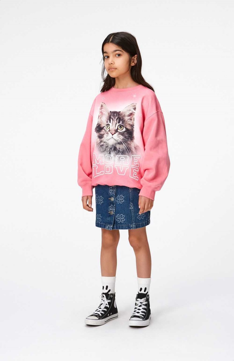 More Love Cat Girls' Molo Monti Sweatshirts Cardigans | KSA000479