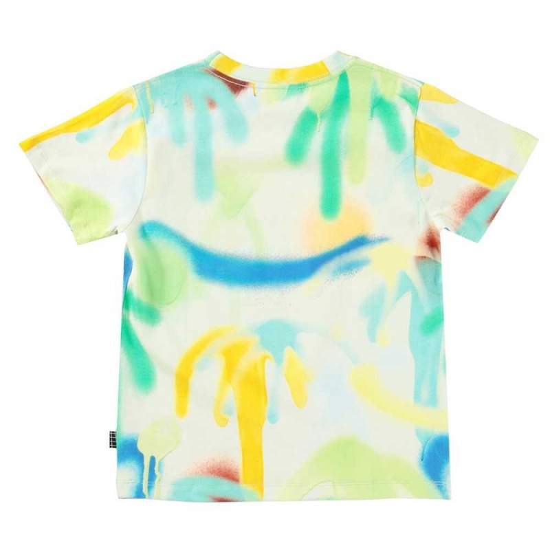 Palmtree Spray Boys' Molo Rame T Shirts Tops | KSA000815