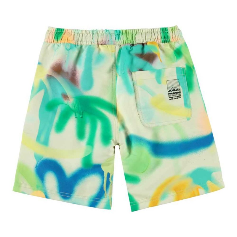 Palmtree Spray Molo Nilson Swimshorts | KSA001106