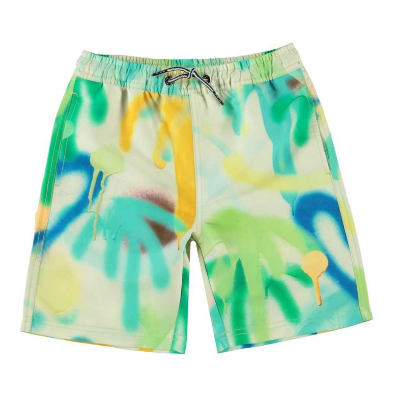 Palmtree Spray Molo Nilson Swimshorts | KSA001106