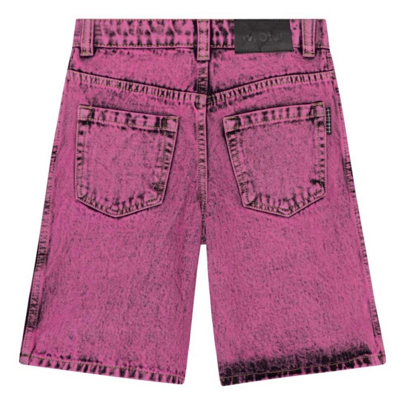 Pinkish Overdye Boys' Molo Art Shorts | KSA000727