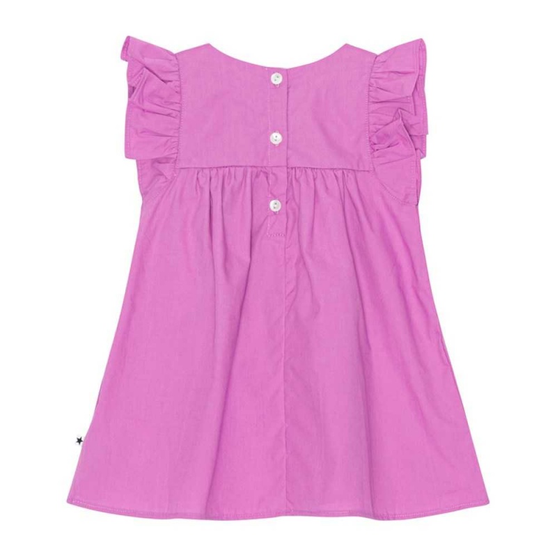 Purple Pink Baby Girl Molo Cacao Dresses | KSA001285