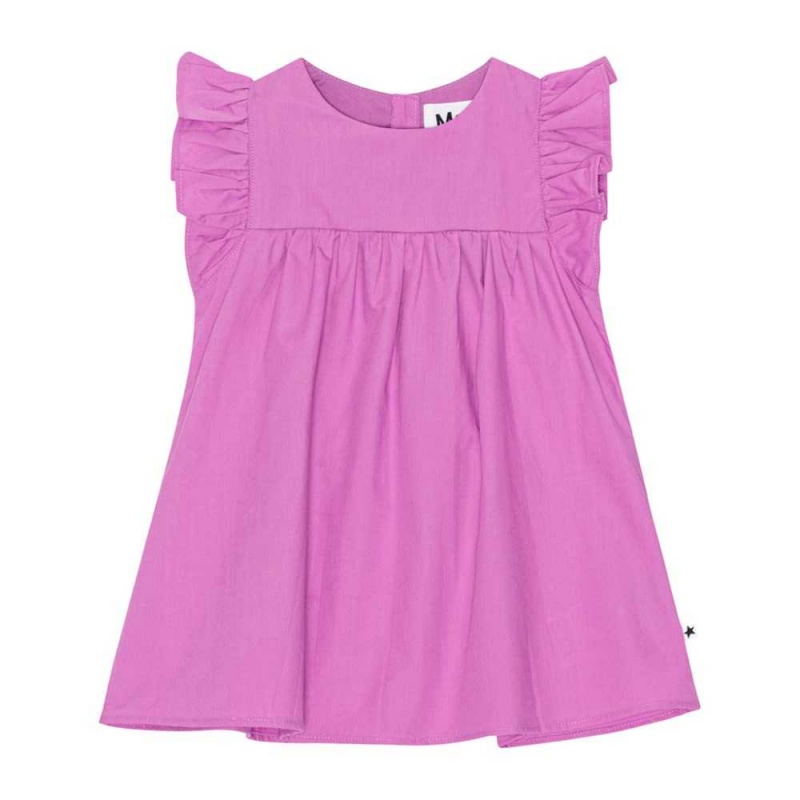 Purple Pink Baby Girl Molo Cacao Dresses | KSA001285