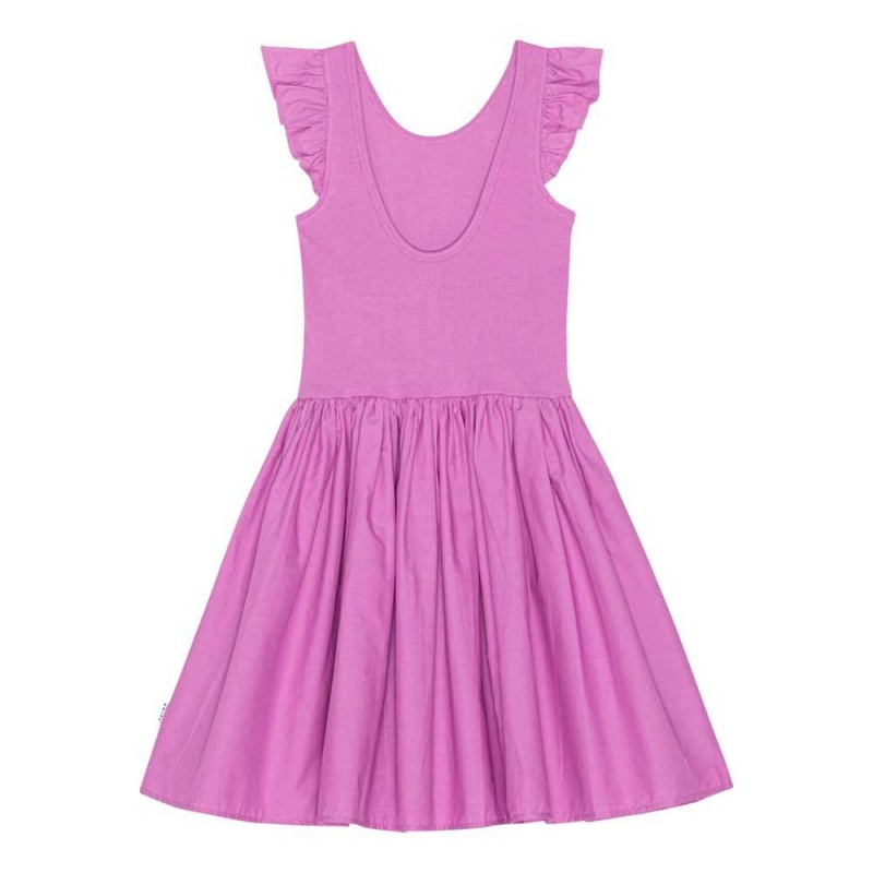 Purple Pink Girls' Molo Cloudia Dresses | KSA000255