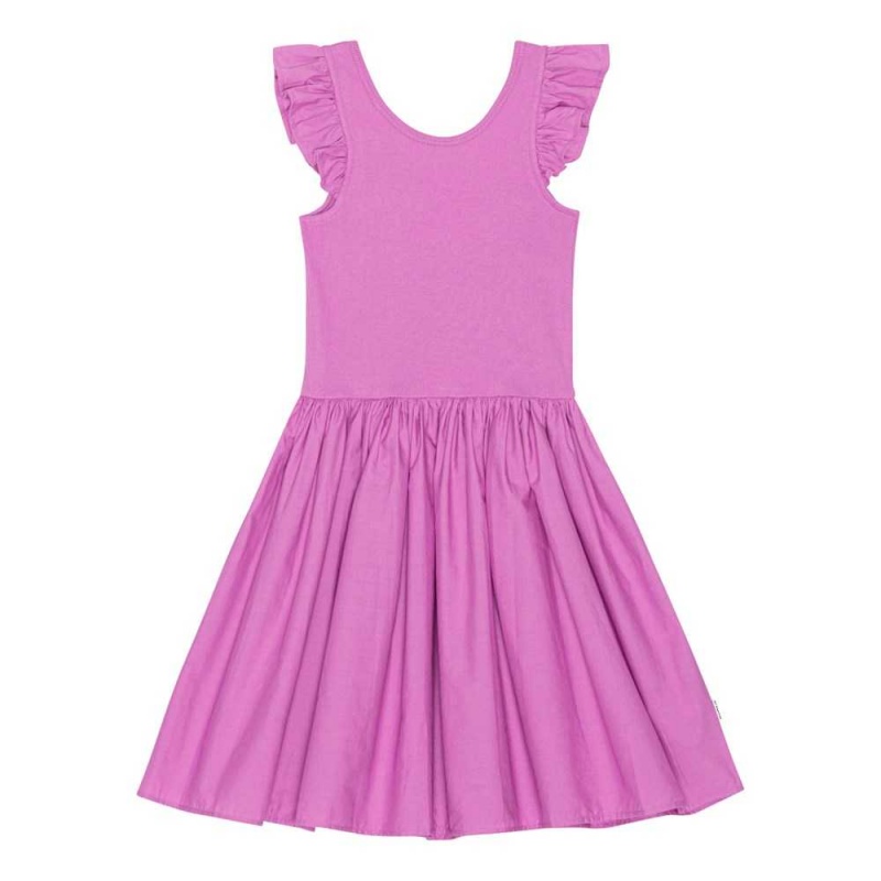 Purple Pink Girls\' Molo Cloudia Dresses | KSA000255