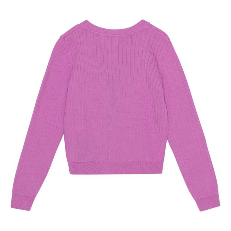 Purple Pink Girls' Molo Gloria Sweatshirts Cardigans | KSA000301