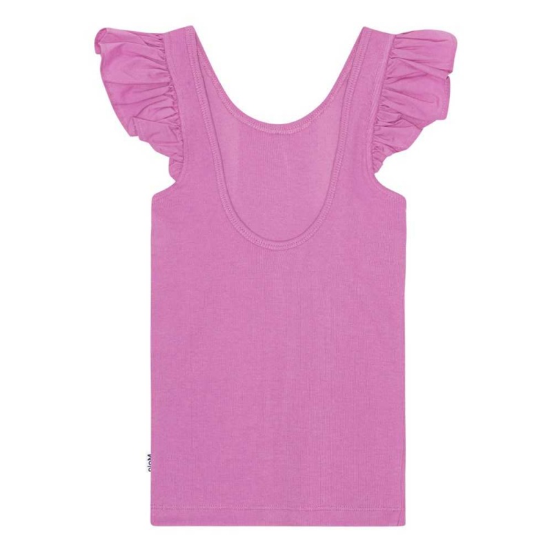 Purple Pink Girls' Molo Ranja T Shirts Tops | KSA000535