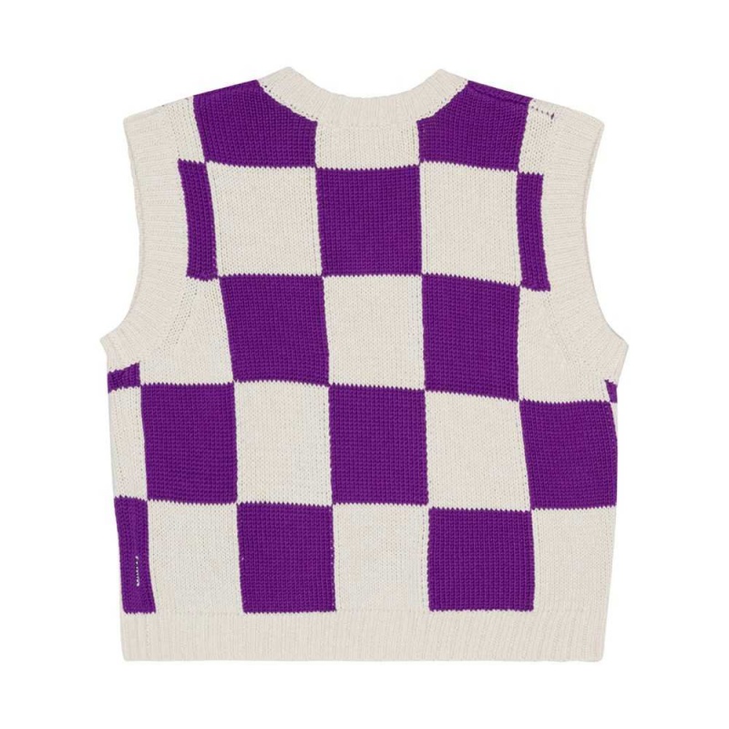 Purple Shell Check Girls' Molo Gitta Sweatshirts Cardigans | KSA000311