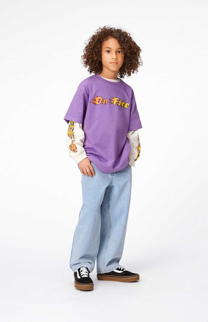 Purple Sky Boys' Molo Rodney T Shirts Tops | KSA000852