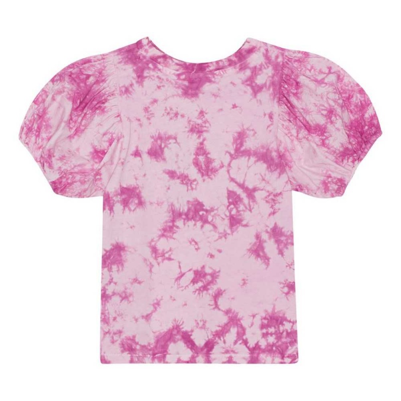 Purple Tie Dye Girls' Molo Ritta T Shirts Tops | KSA000541