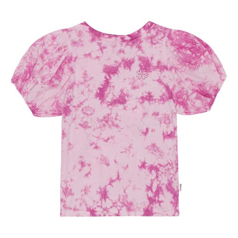 Purple Tie Dye Girls\' Molo Ritta T Shirts Tops | KSA000541