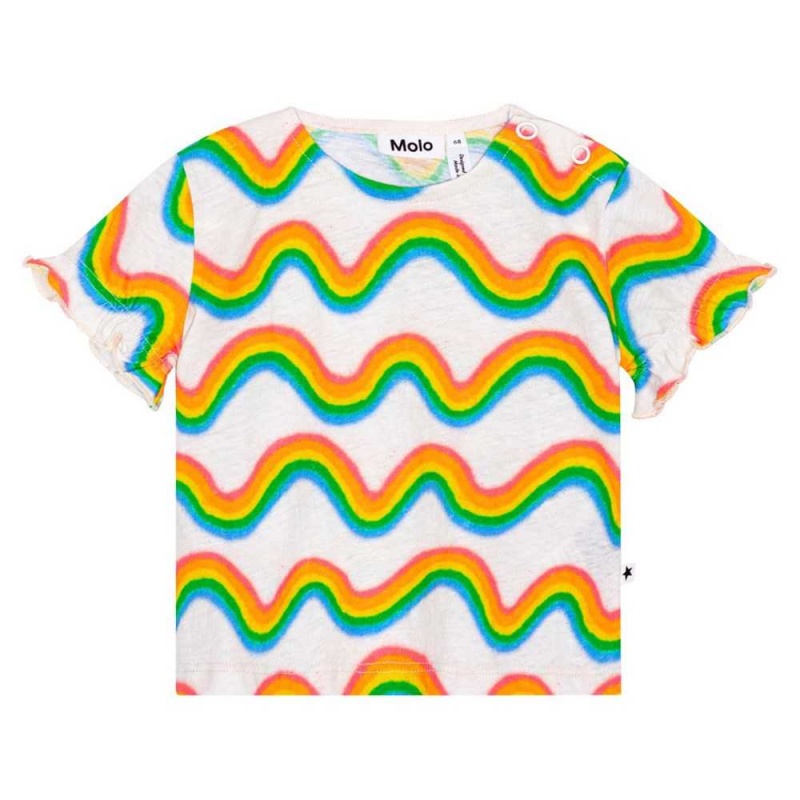 Rainbow Mini Baby Girl Molo Eline T Shirts Tops | KSA001435