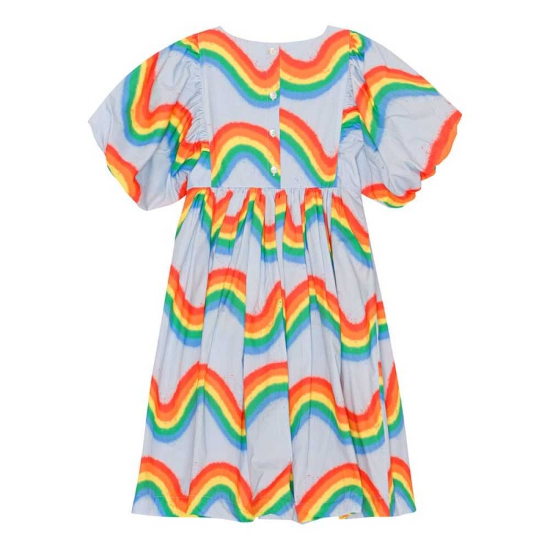 Rainbow Waves Girls' Molo Calyita Dresses | KSA000264