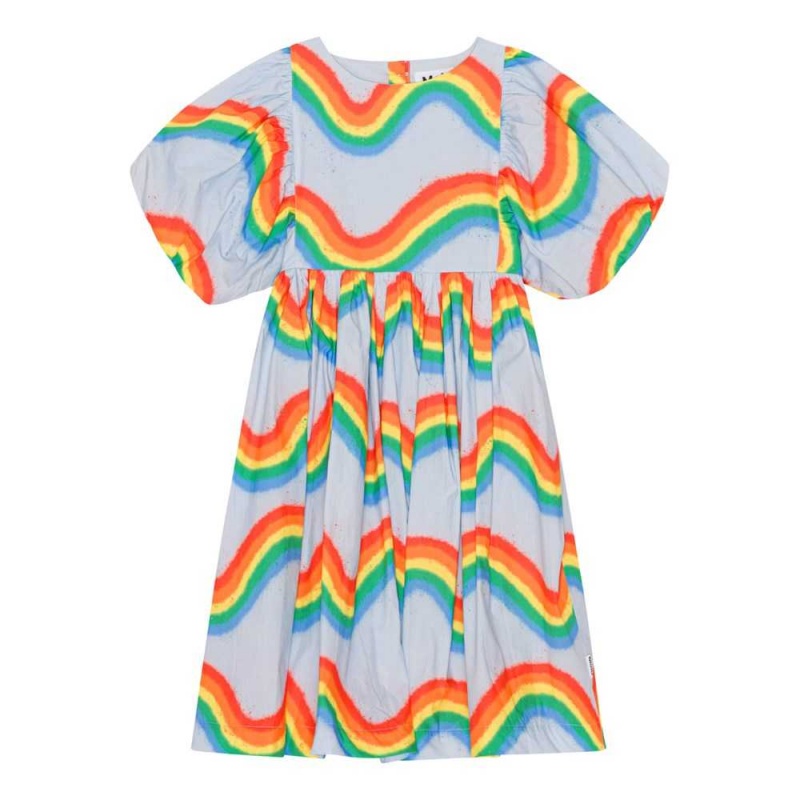 Rainbow Waves Girls\' Molo Calyita Dresses | KSA000264