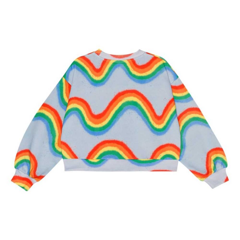 Rainbow Waves Girls' Molo Miki Sweatshirts Cardigans | KSA000476