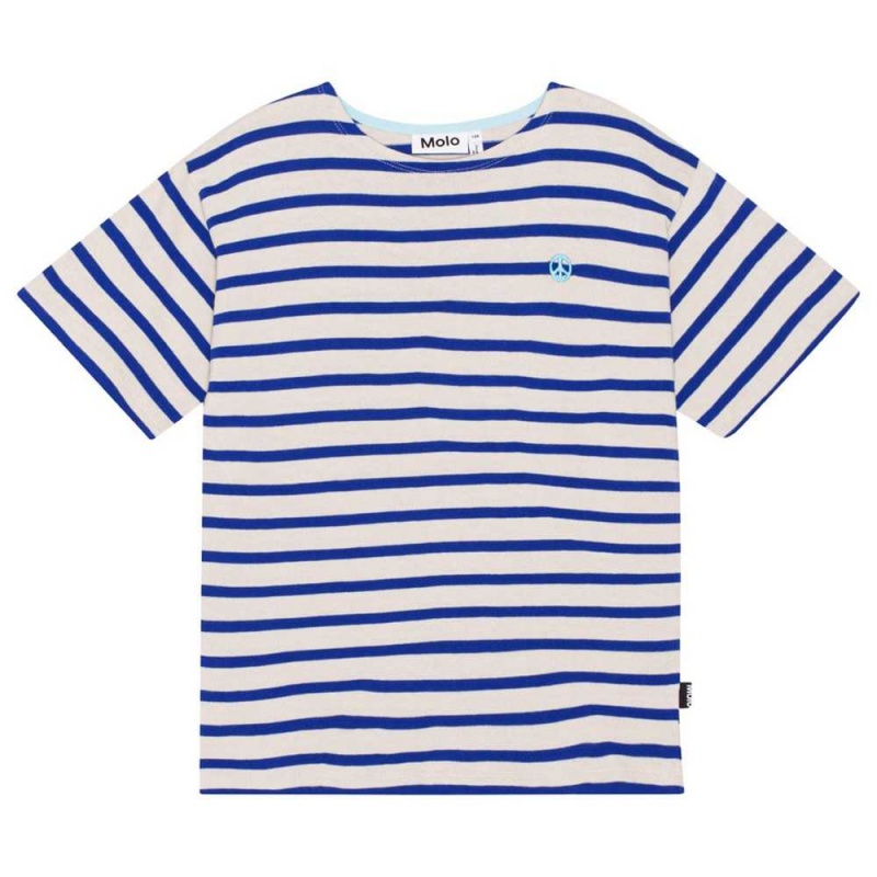 Reef Stripe Boys\' Molo Rilee T Shirts Tops | KSA000797