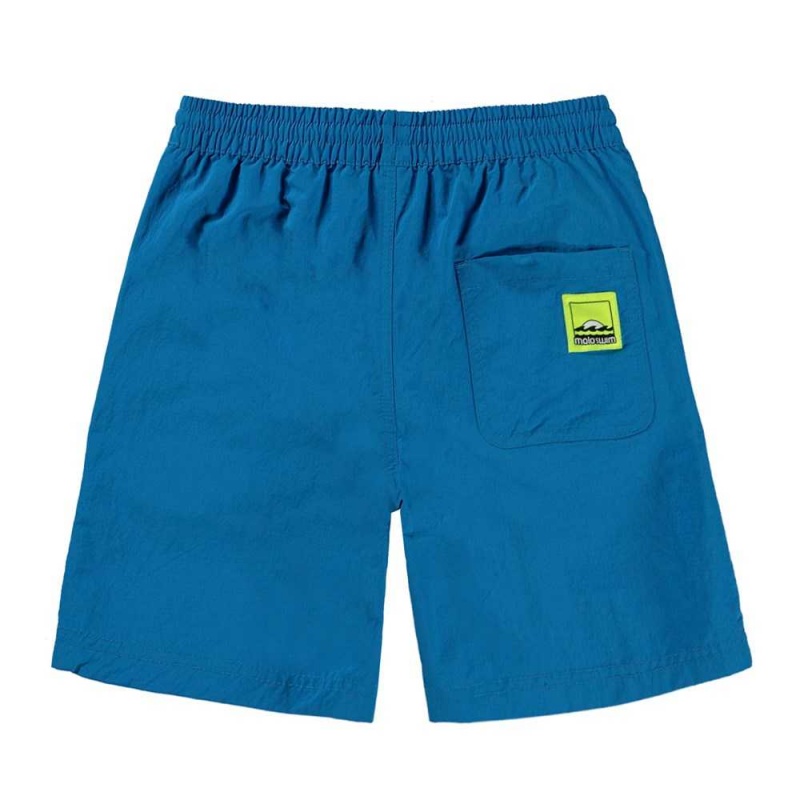 Retro Blue Molo Nilson Solid Swimshorts | KSA001140