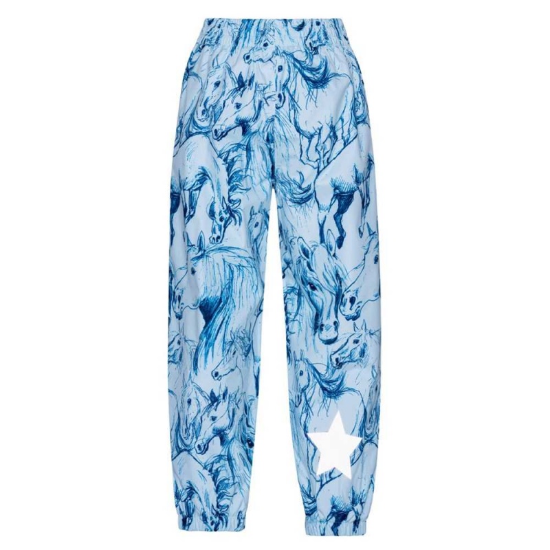 Sky Blue Horses Molo Waits Rainwear | KSA000068