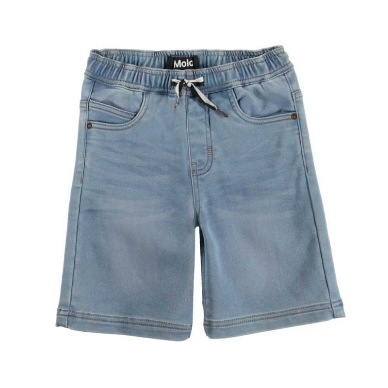 Soft Denim Blue Boys\' Molo Ali Shorts | KSA000735