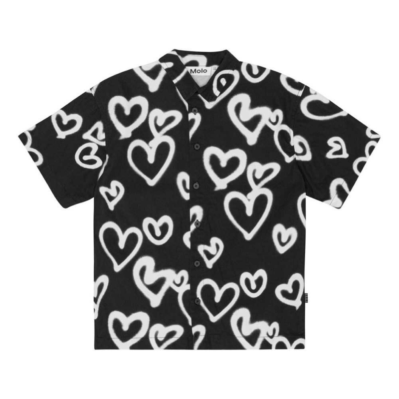 Sprayed Hearts Boys\' Molo Richie Shirts | KSA000682