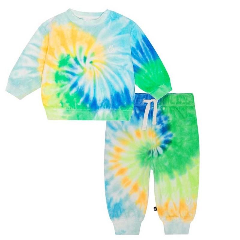 Tie Dye Melody Baby Boy Molo Dear Set Sweatshirts Cardigans | KSA001397