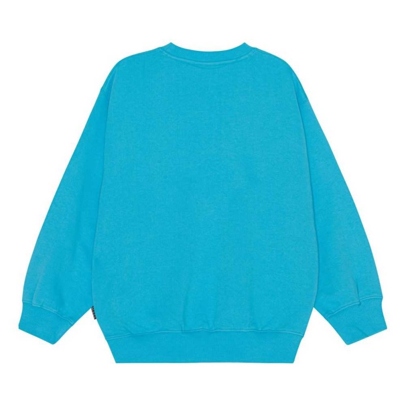 Turquoise Blue Boys' Molo Monti Sweatshirts Cardigans | KSA000764