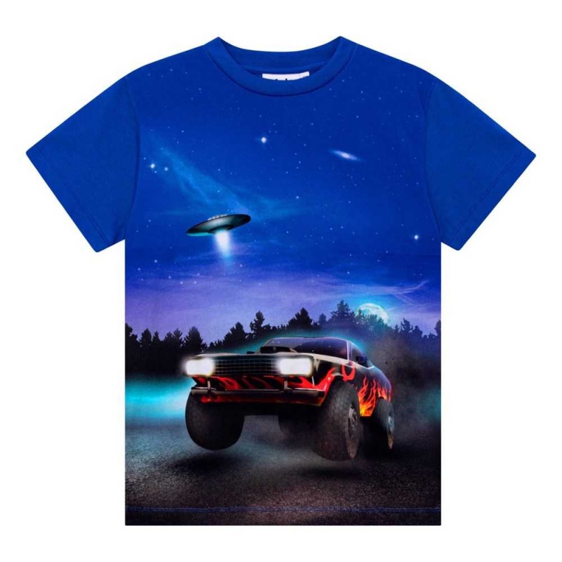 UFO And Car Boys\' Molo Roxo T Shirts Tops | KSA000844